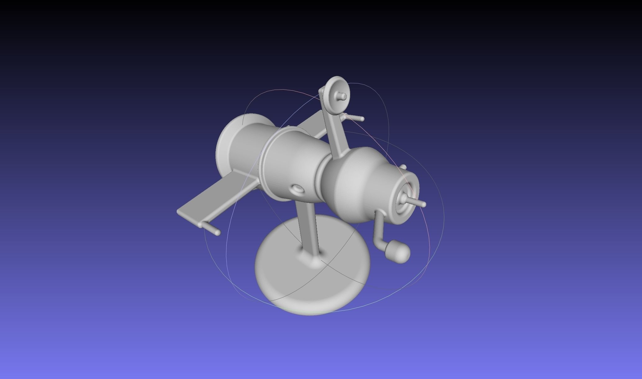 Space Race Themed Chess Set Game Pieces 3D print model_11