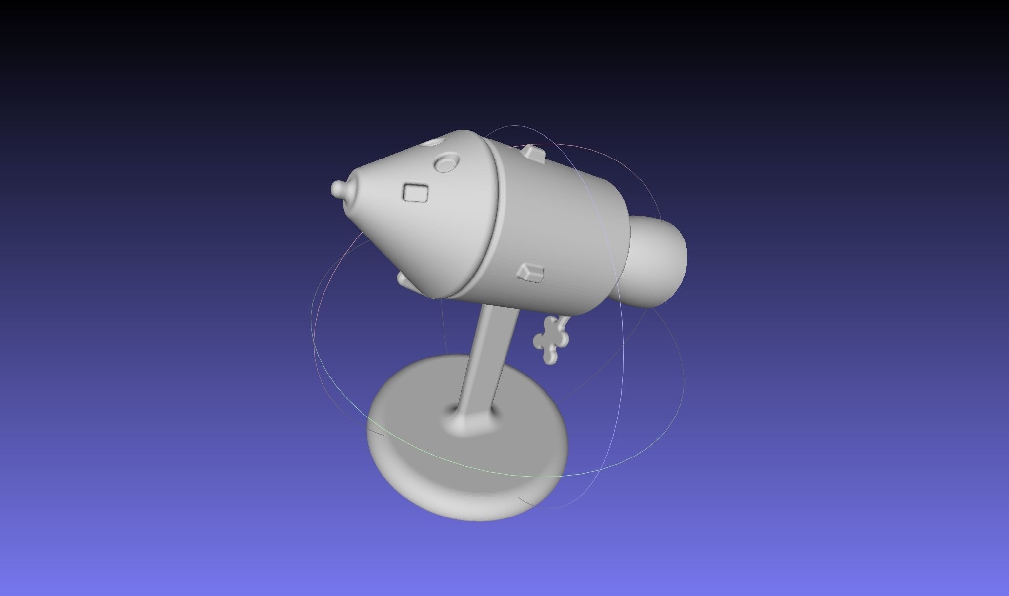 Space Race Themed Chess Set Game Pieces 3D print model_35