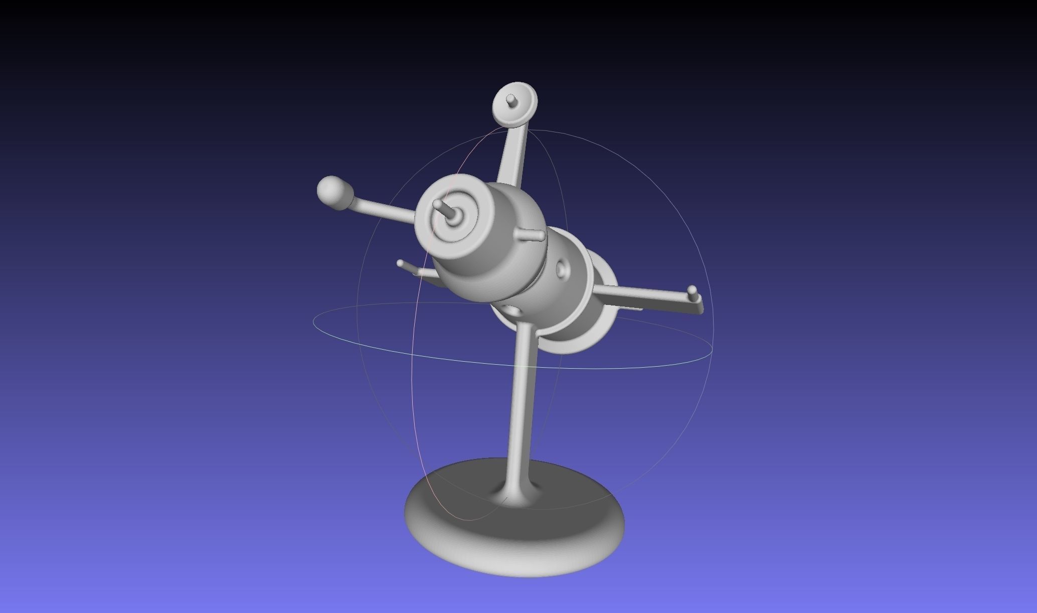 Space Race Themed Chess Set Game Pieces 3D print model_38