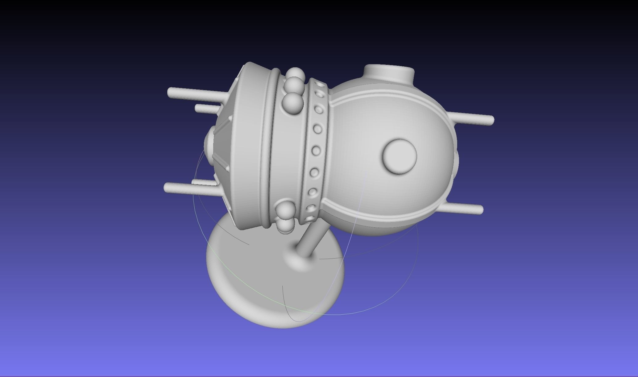 Space Race Themed Chess Set Game Pieces 3D print model_49