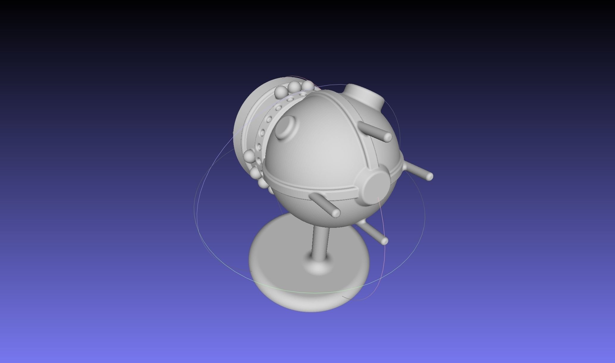 Space Race Themed Chess Set Game Pieces 3D print model_48