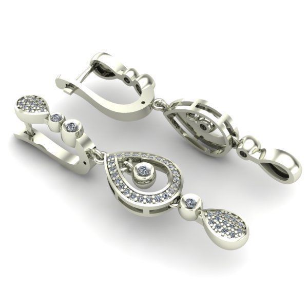 WOMAN SET RING AND EARRINGS 3D Model Collection_4