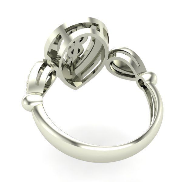WOMAN SET RING AND EARRINGS 3D Model Collection_7