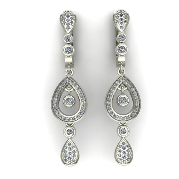 WOMAN SET RING AND EARRINGS 3D Model Collection_6