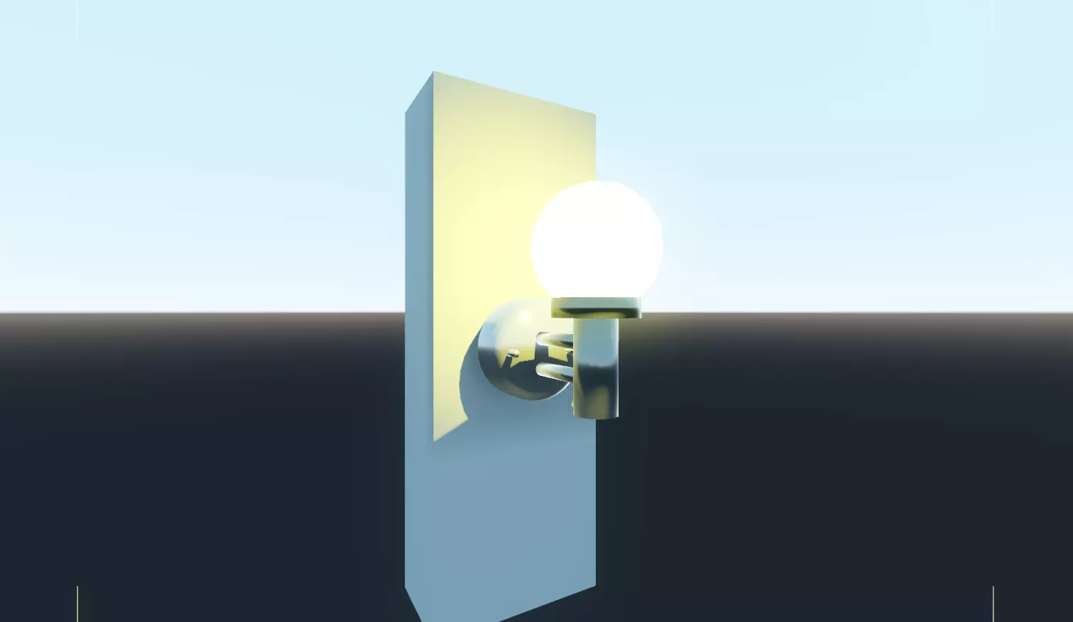 Wall Lamp Free low-poly 3D model