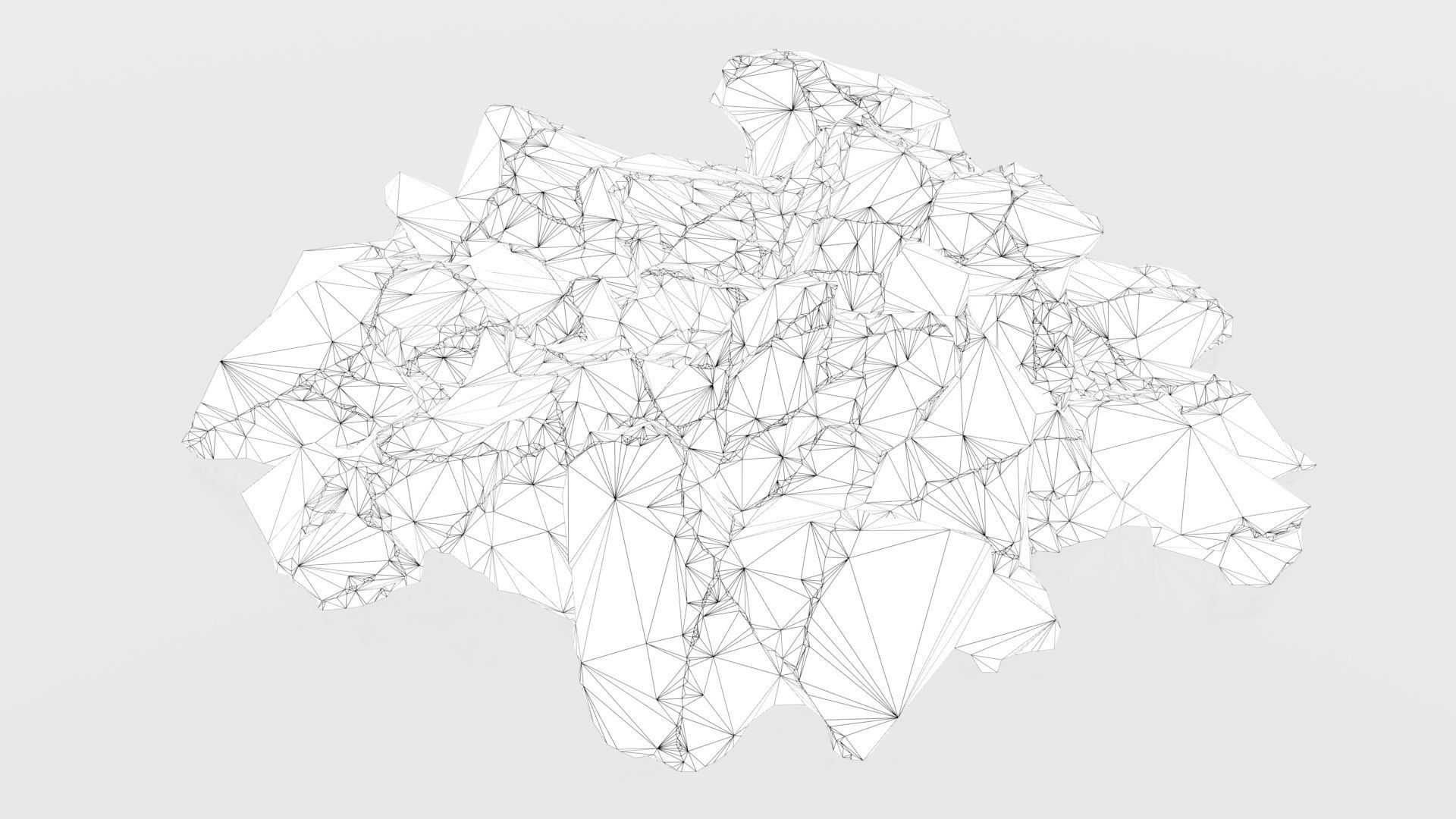 Slate Rock Pile 3D model_7