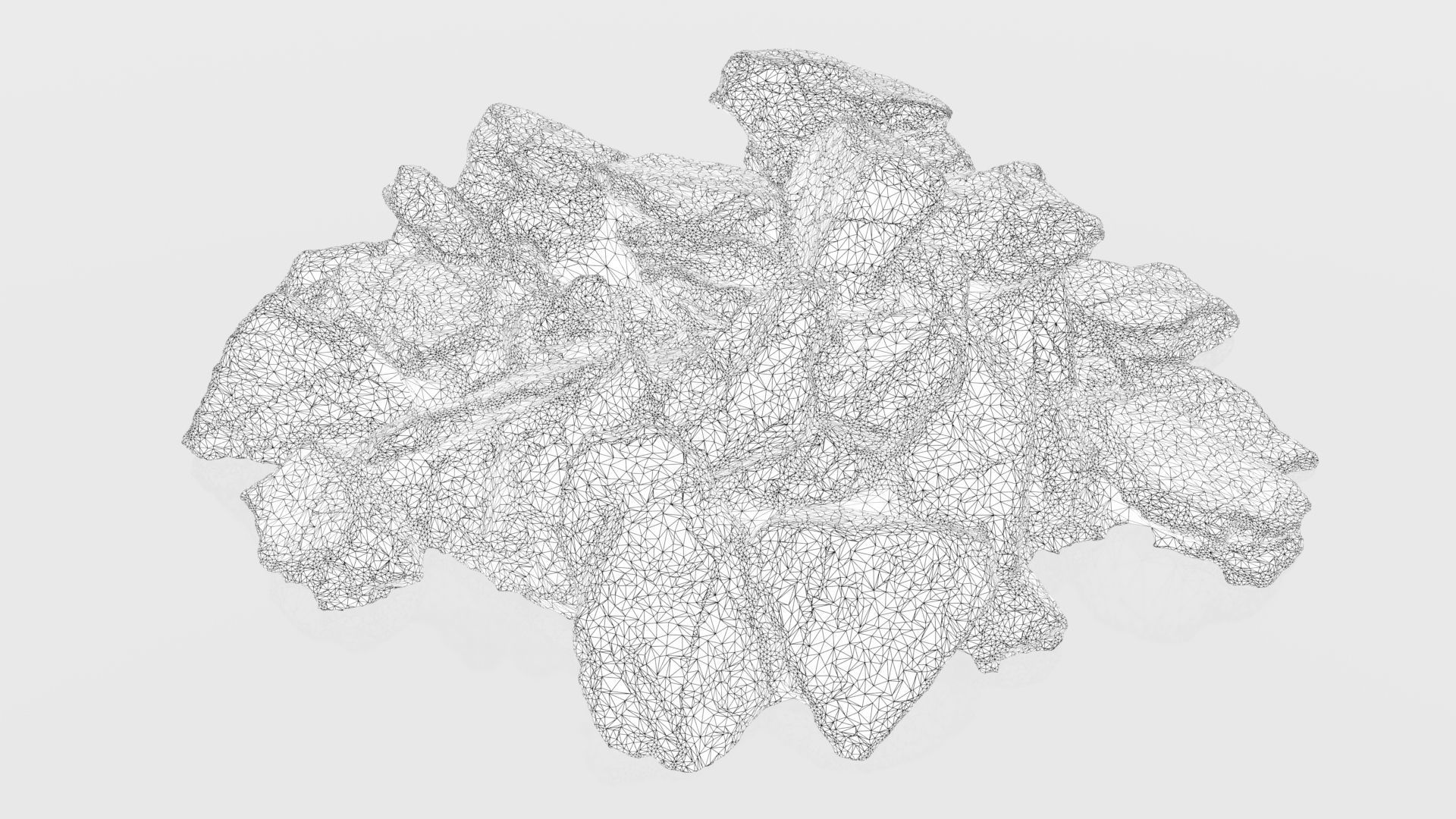 Slate Rock Pile 3D model_5