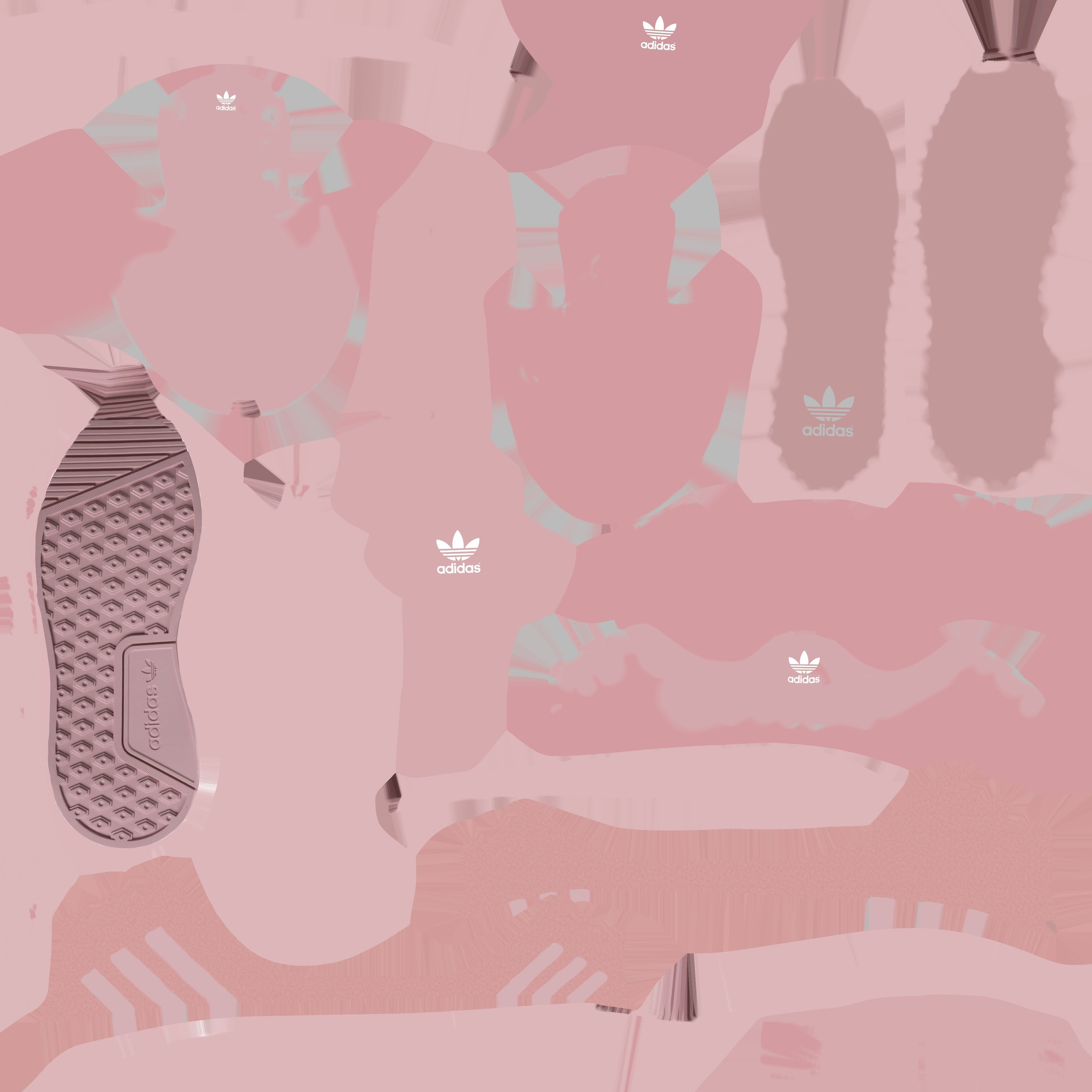 ADIDAS Big Girls X-PLR Casual Athletic Sneakers from Finish Line Low-poly 3D model_4