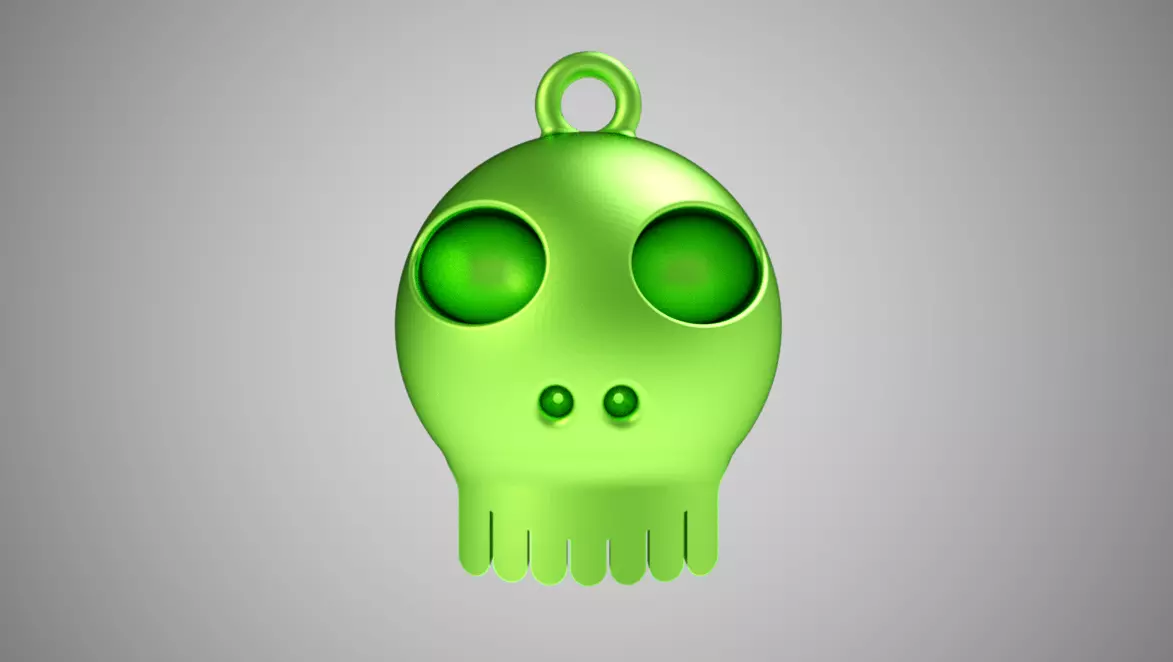Cute Skull Necklace 3D print model