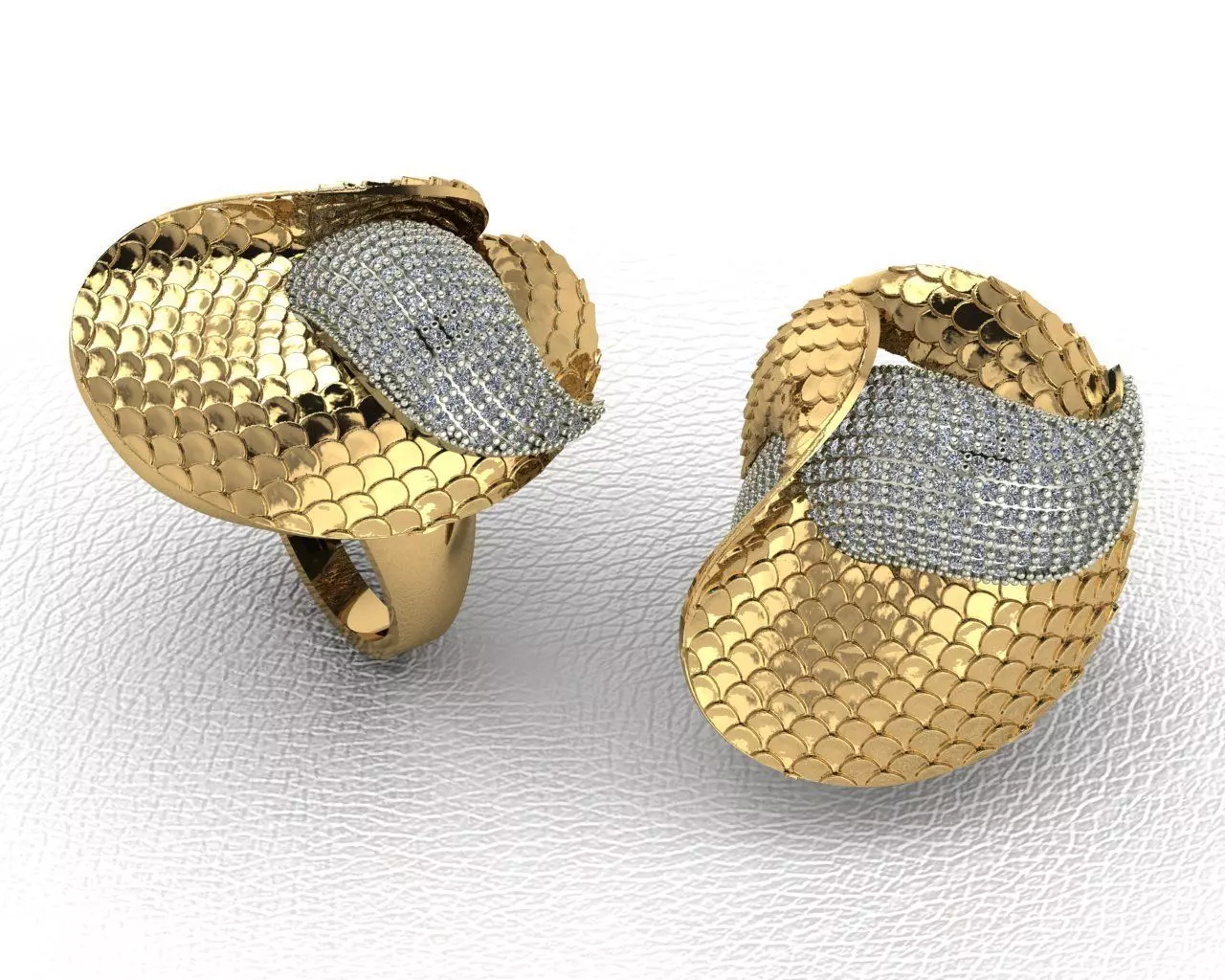 ring gold 3D model_0