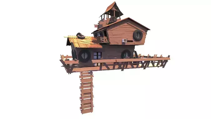Low Poly Tree House