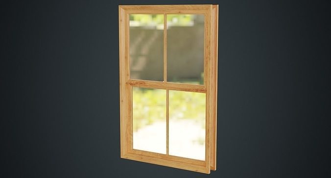 Window 1A Low-poly 3D model
