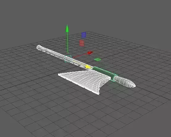 axe 3d model with wooden handle