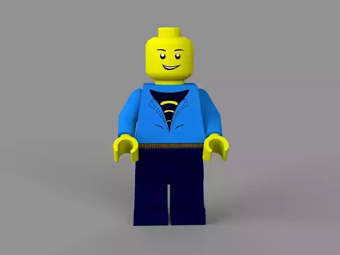 LEGO man Low-poly 3D model