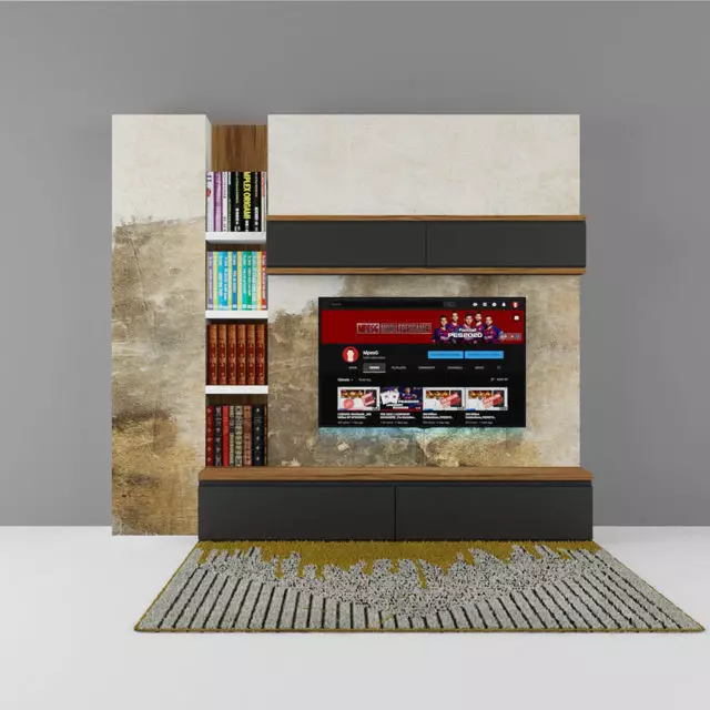 TV UNIT 3D model_0