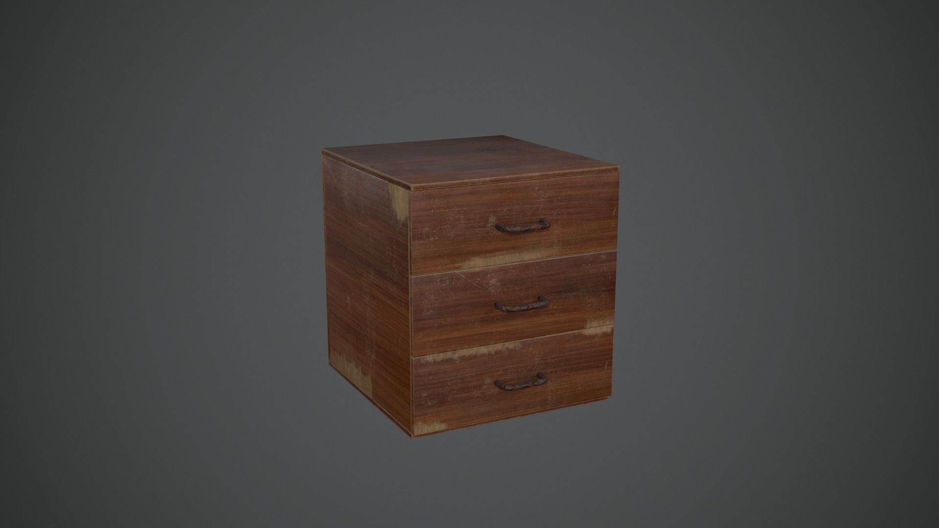 OLD FURNITURE Low-poly 3D model_10