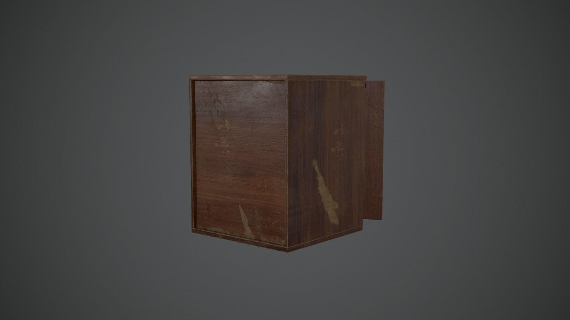 OLD FURNITURE Low-poly 3D model_9