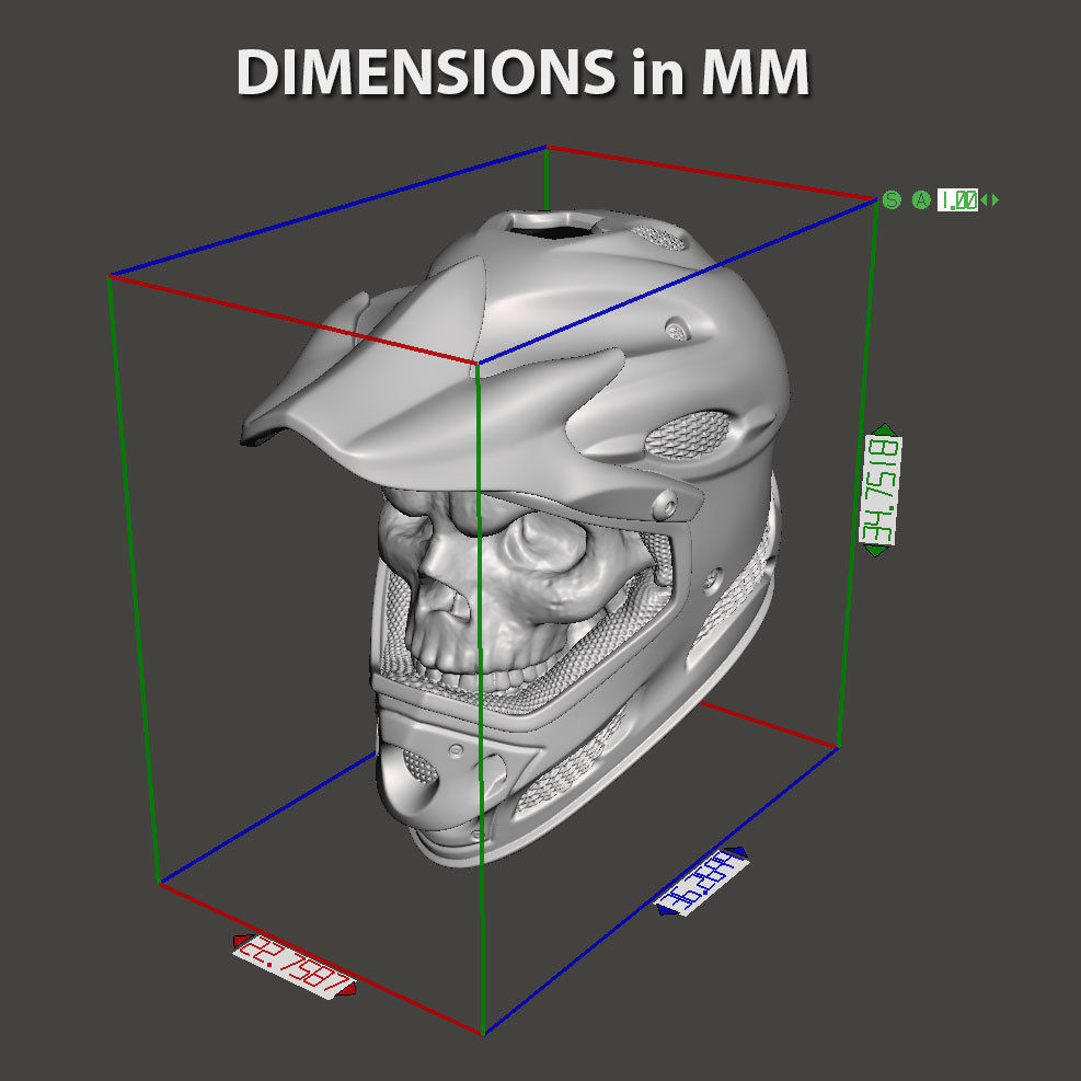 skull pendant jewelry Biker helmet vol5  3D print model_6