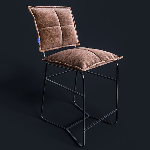 Bar-Chair Aplotta textile Free low-poly 3D model