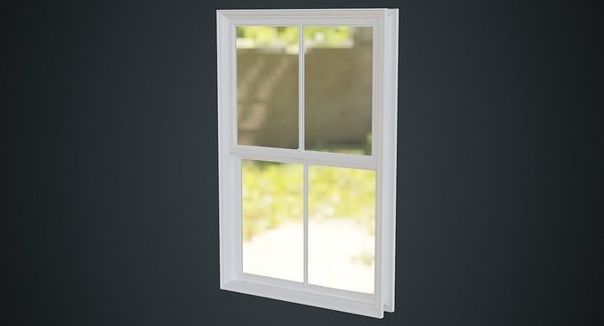 Window 1C Low-poly 3D model