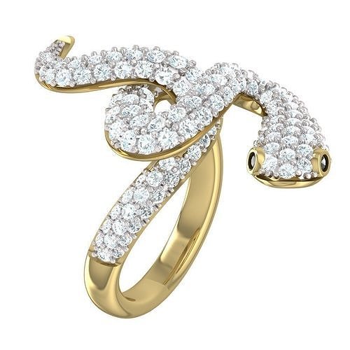 Snake ring 3D print model