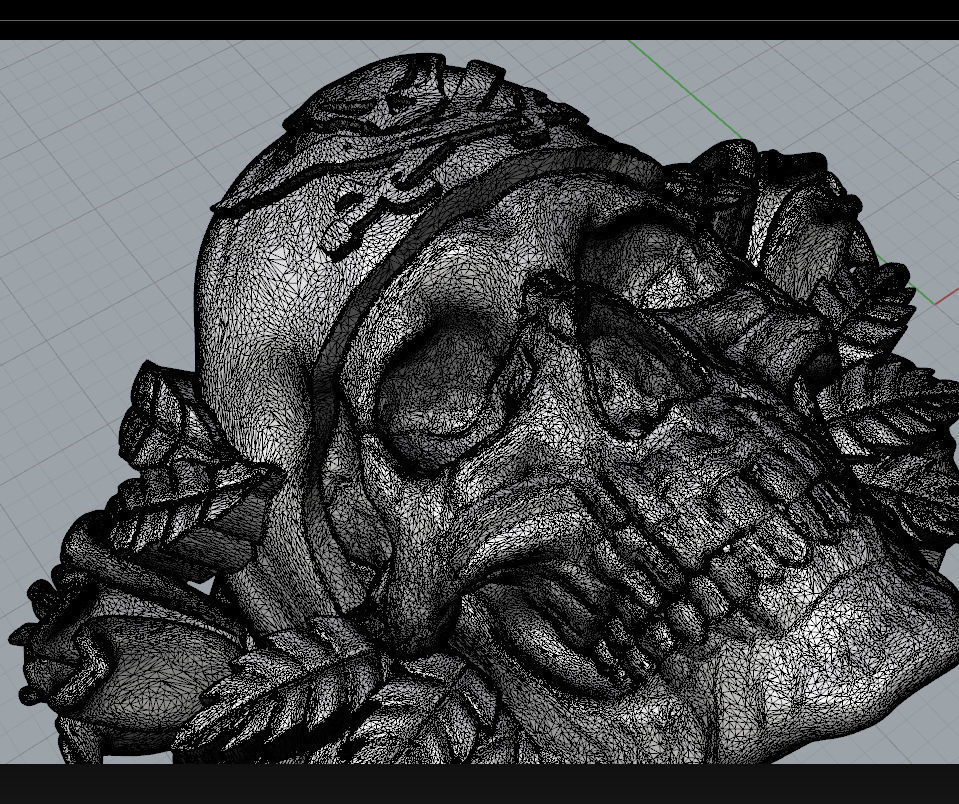 Skull ring 3D print model_6