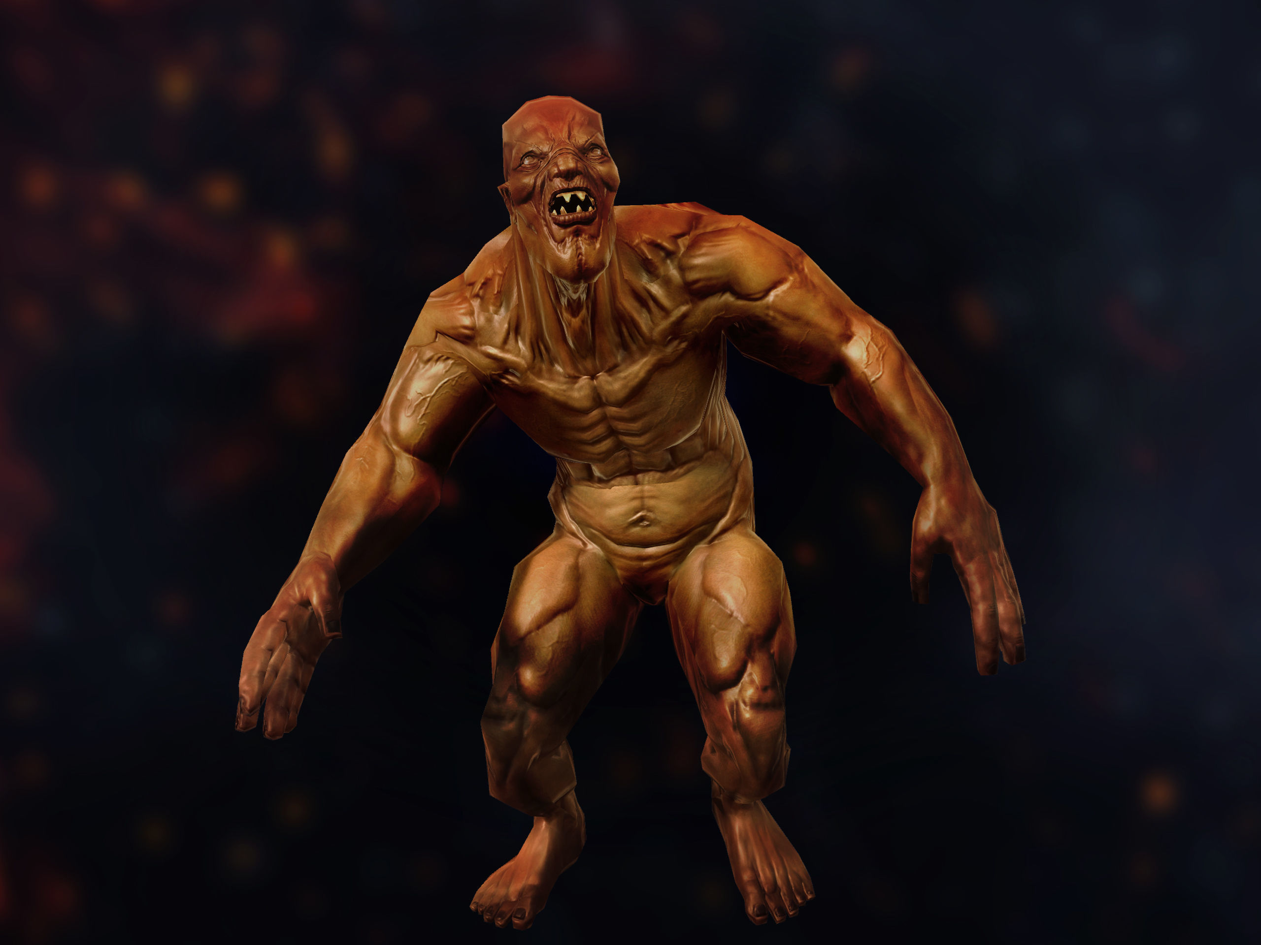 Zombie Character Pack Low-poly 3D model_3