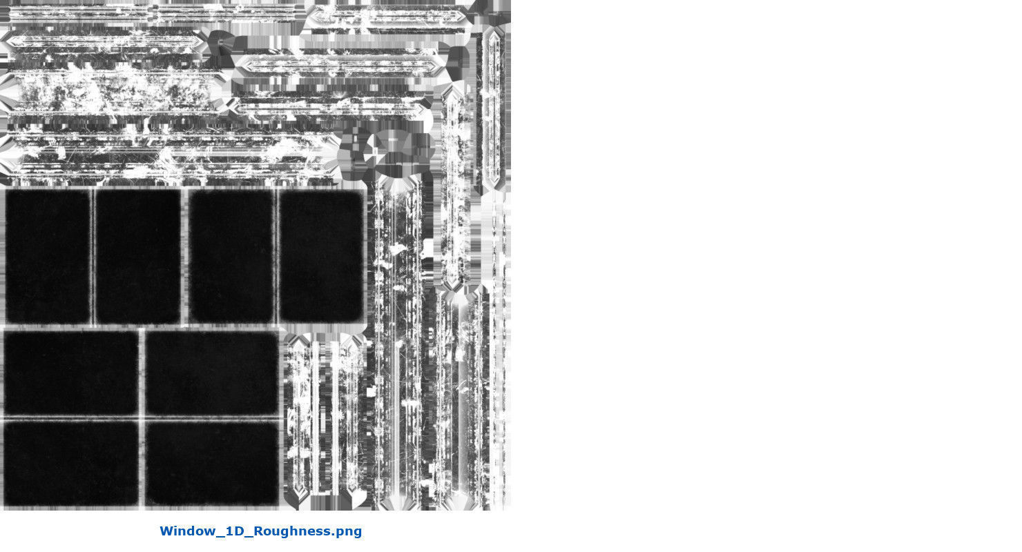 Window 1D Low-poly 3D model_11