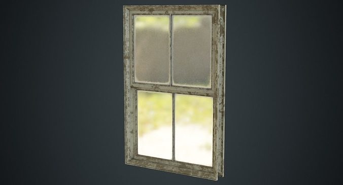 Window 1D Low-poly 3D model