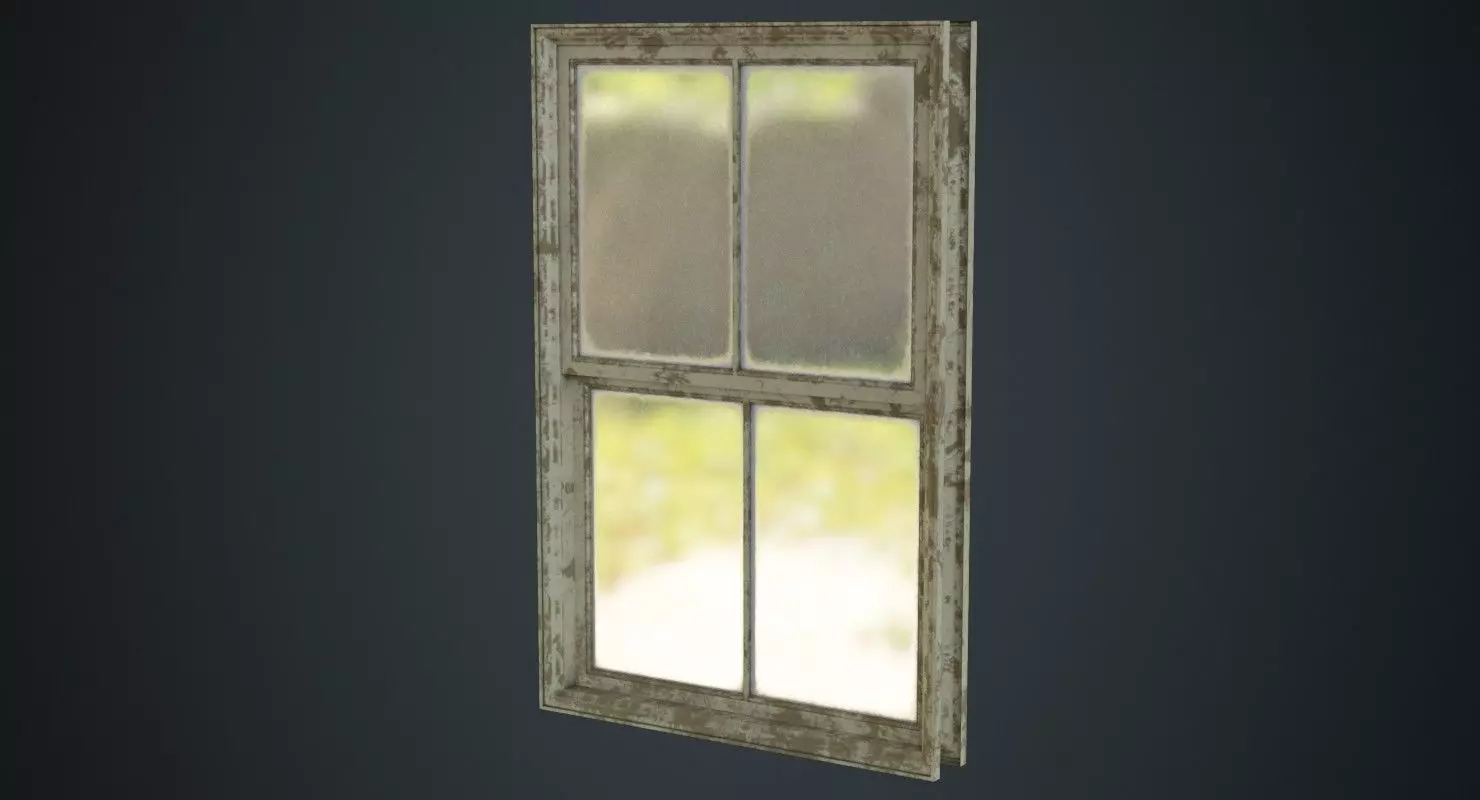Window 1D Low-poly 3D model_0