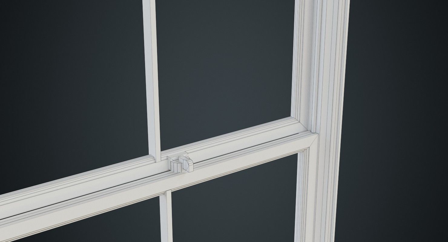 Window 1D Low-poly 3D model_7