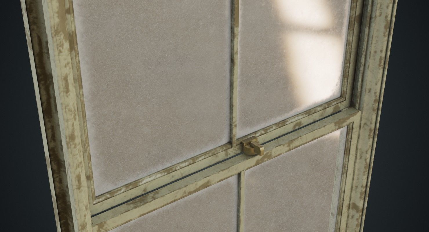 Window 1D Low-poly 3D model_5