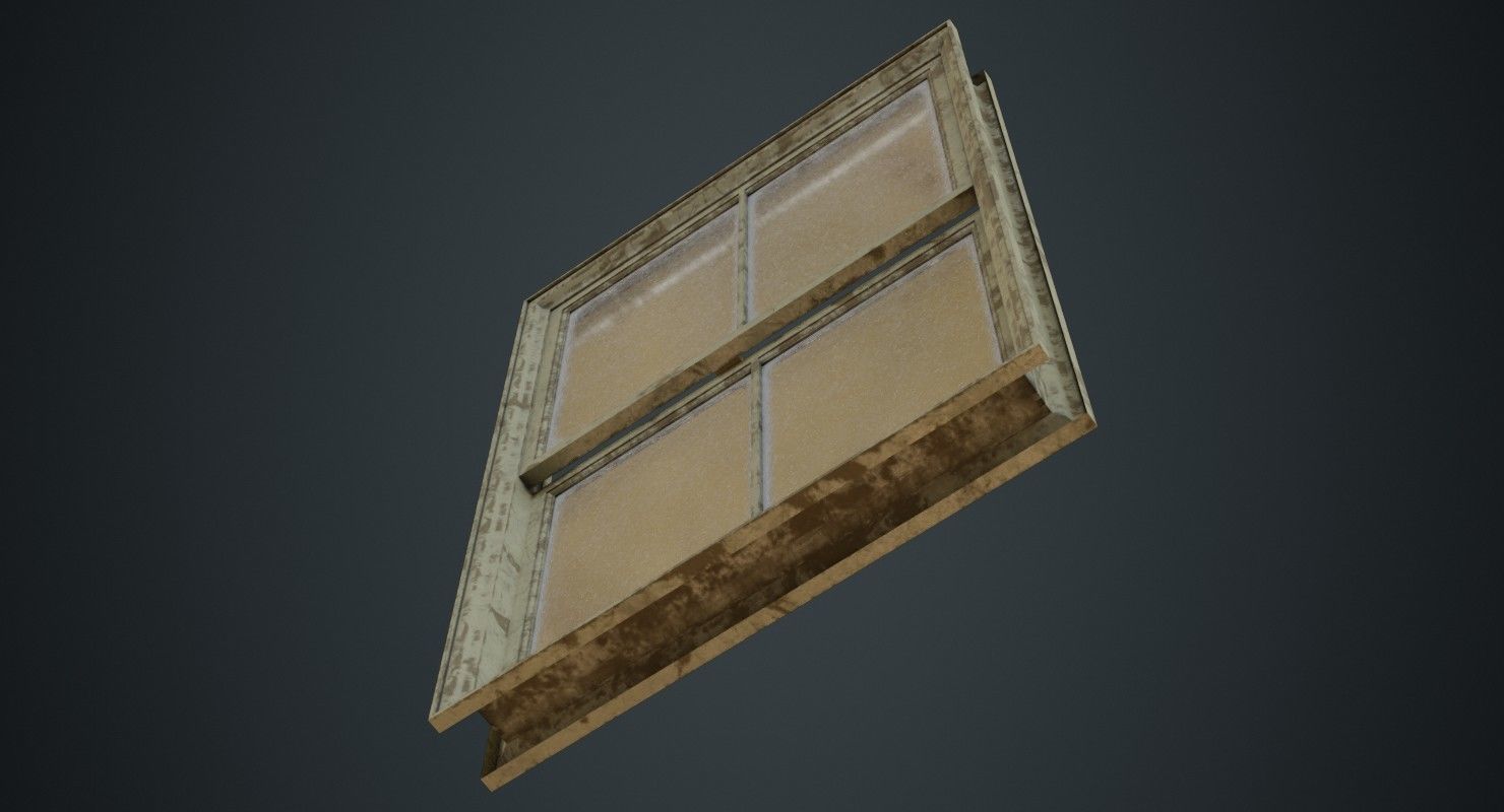 Window 1D Low-poly 3D model_4