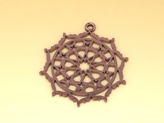 Seljuk Infinity Star Necklace 3D print model