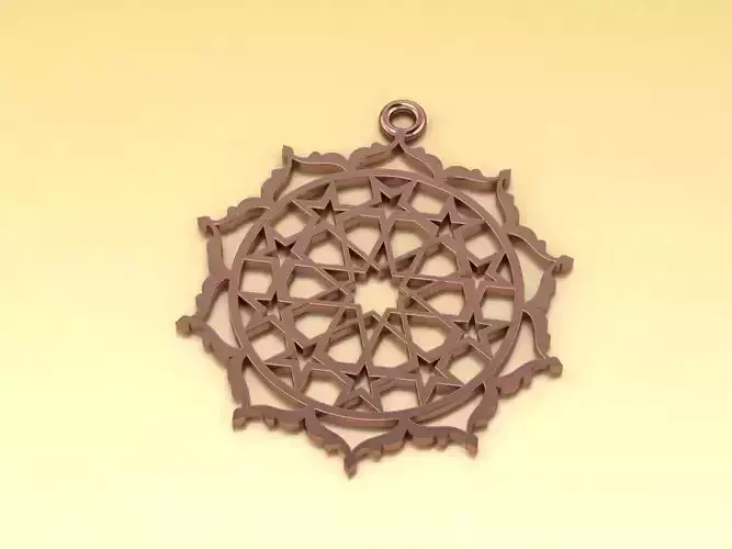 Seljuk Infinity Star Necklace 3D print model