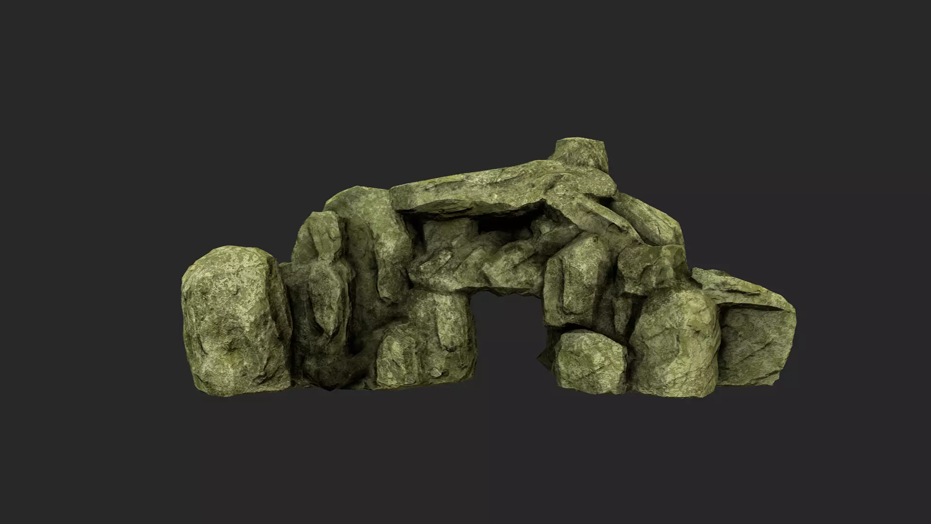 Desert Rock 2 Low-poly 3D model_0