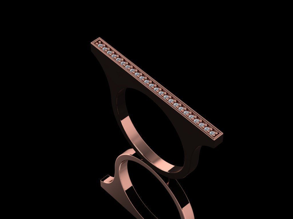 Minimal Ring 02 3D print model_3