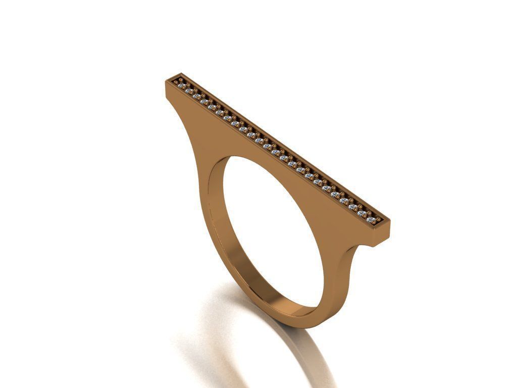 Minimal Ring 02 3D print model_2
