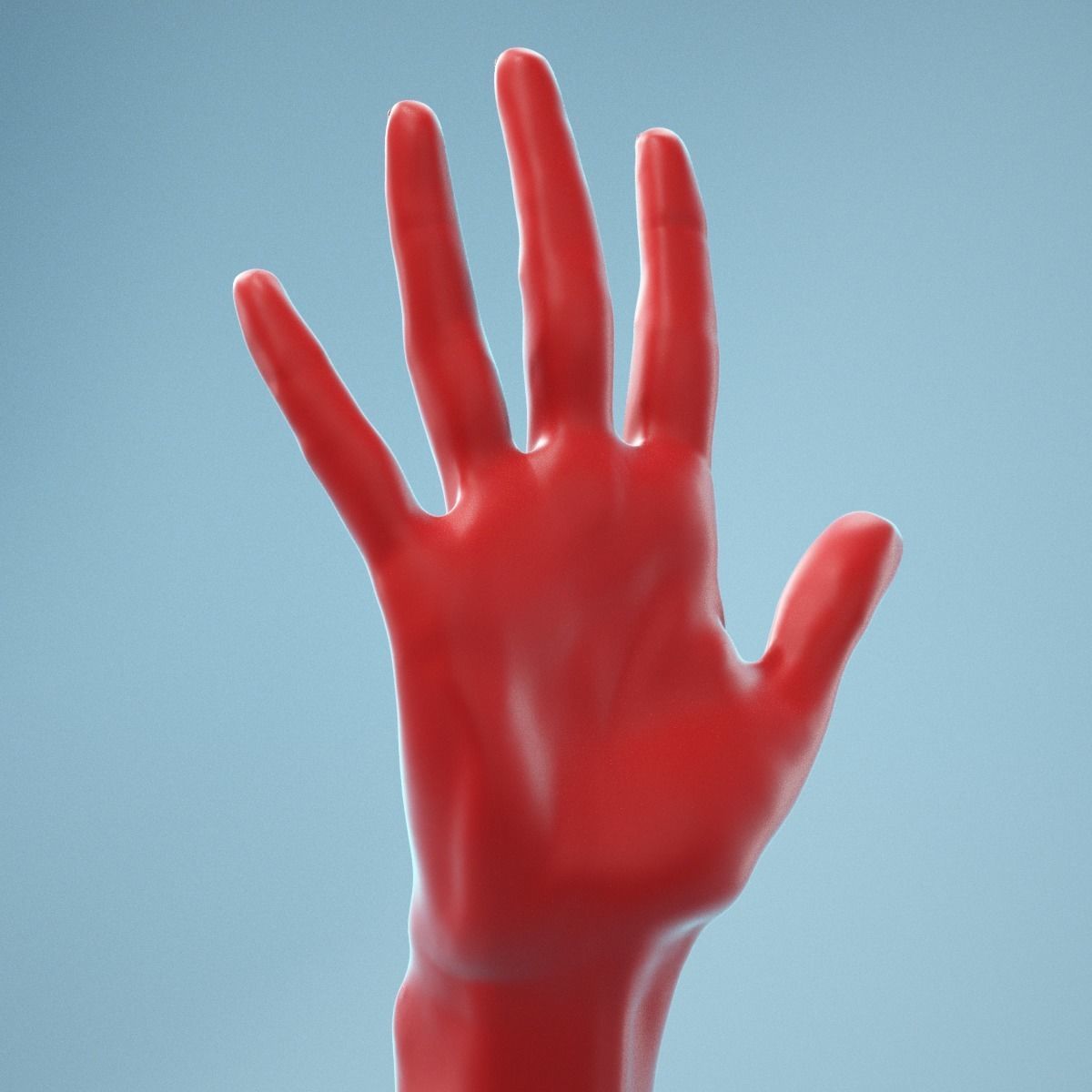 Standard Pose Realistic Hand Model 02 3D model_7