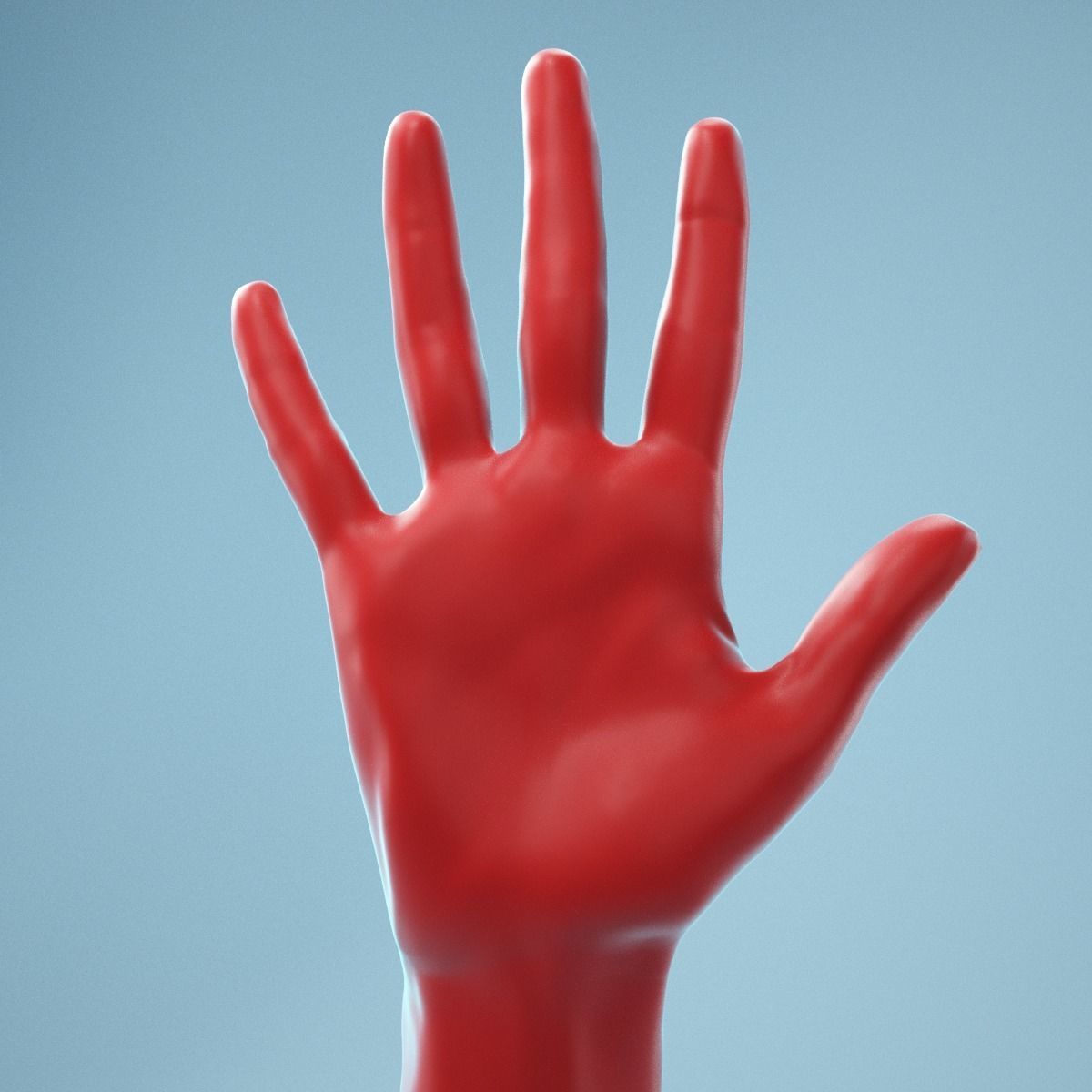 Standard Pose Realistic Hand Model 02 3D model_6