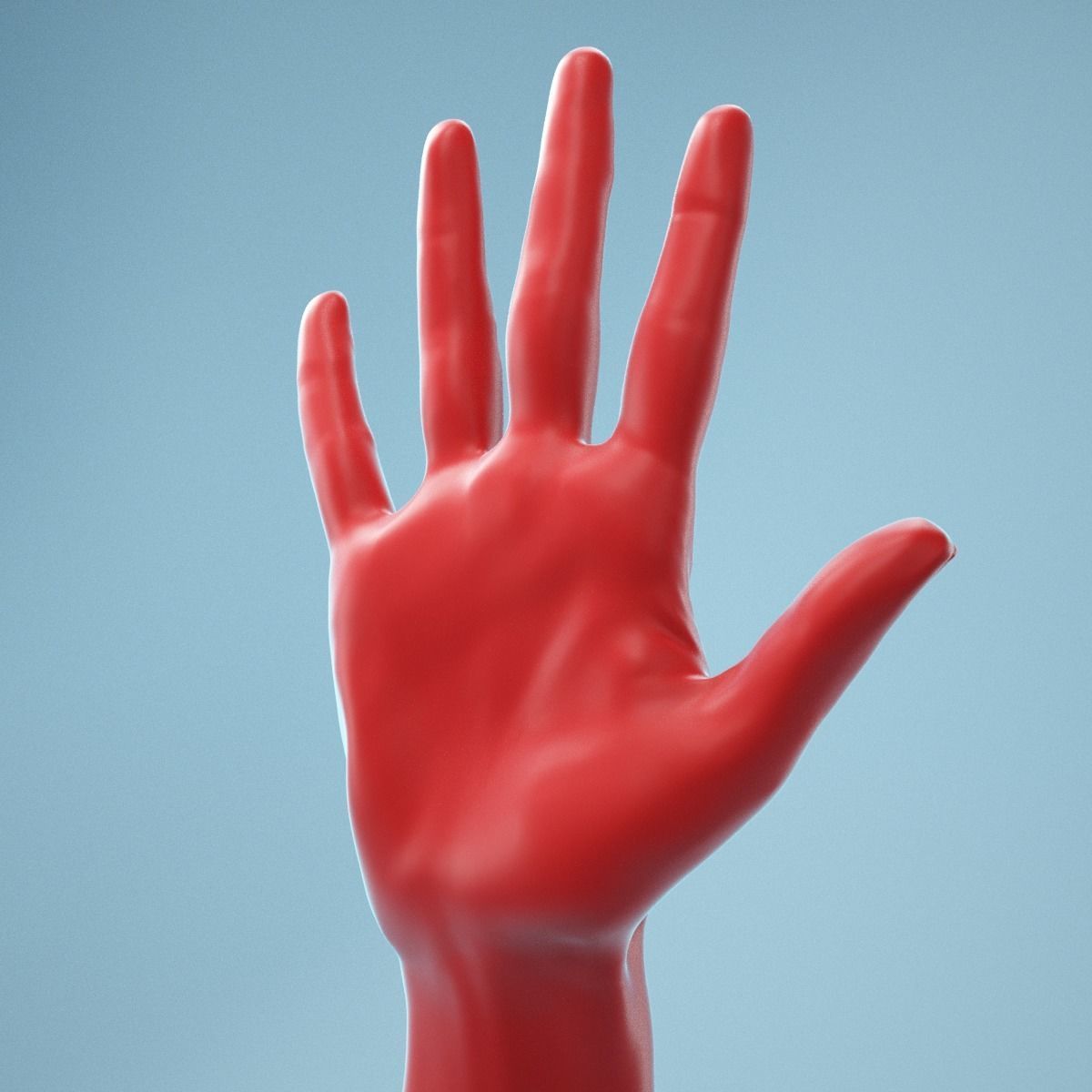 Standard Pose Realistic Hand Model 02 3D model_5