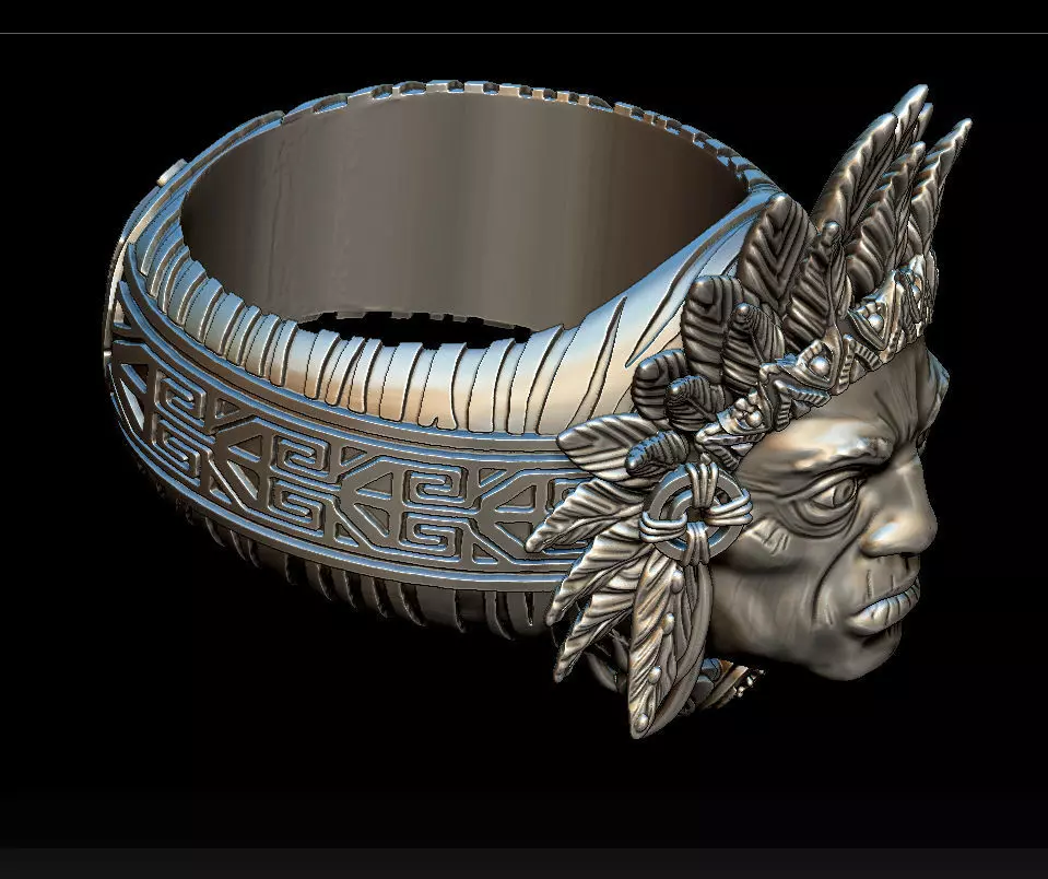 Indian ring 3D print model