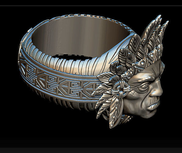 Indian ring 3D print model