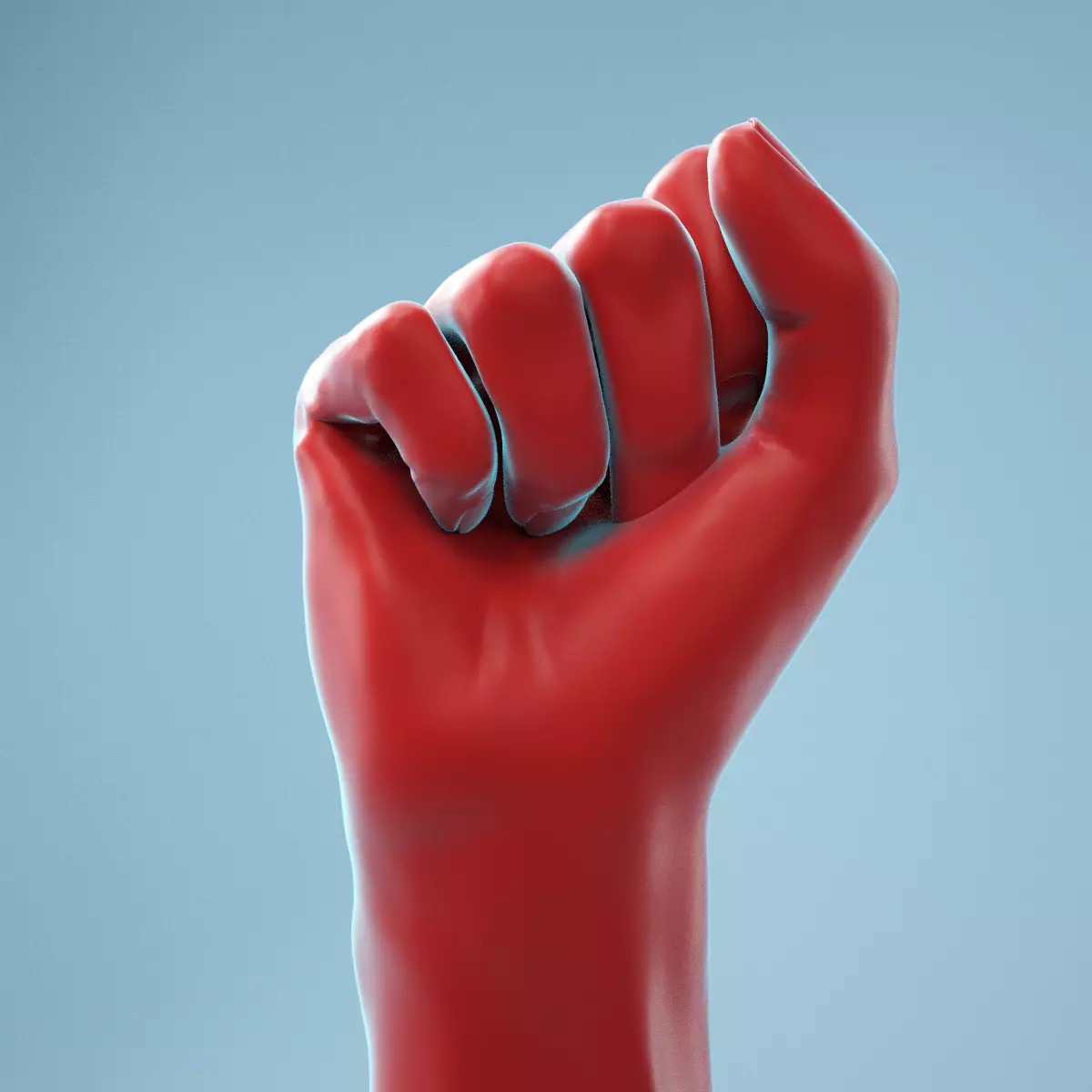 Fist Realistic Hand Model 03 3D model