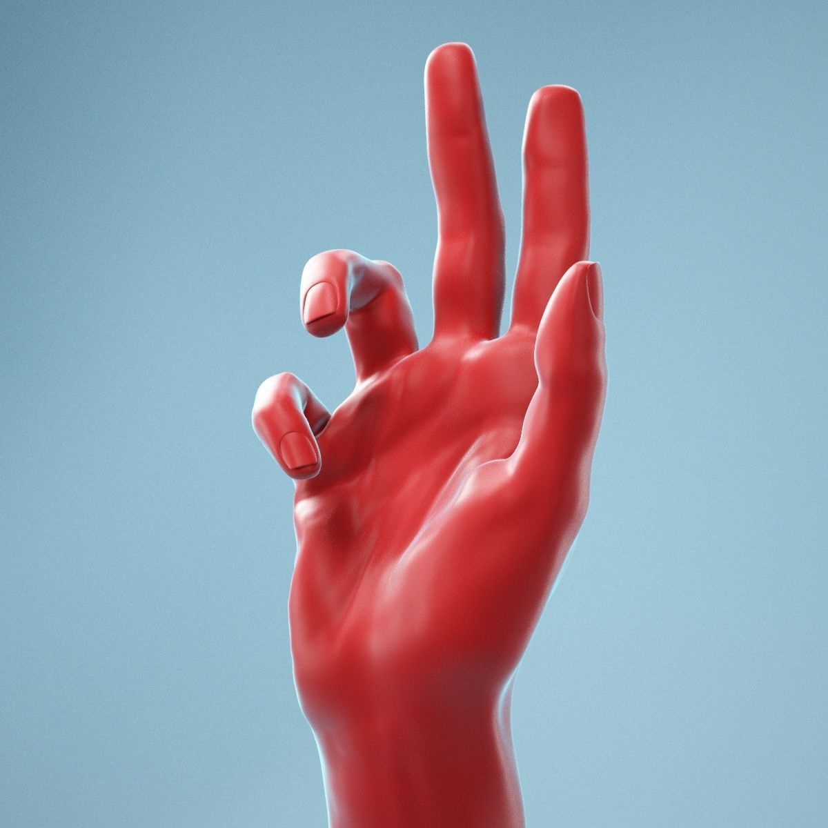 Holistic Gesture Realistic Hand Model 11 3D model_10