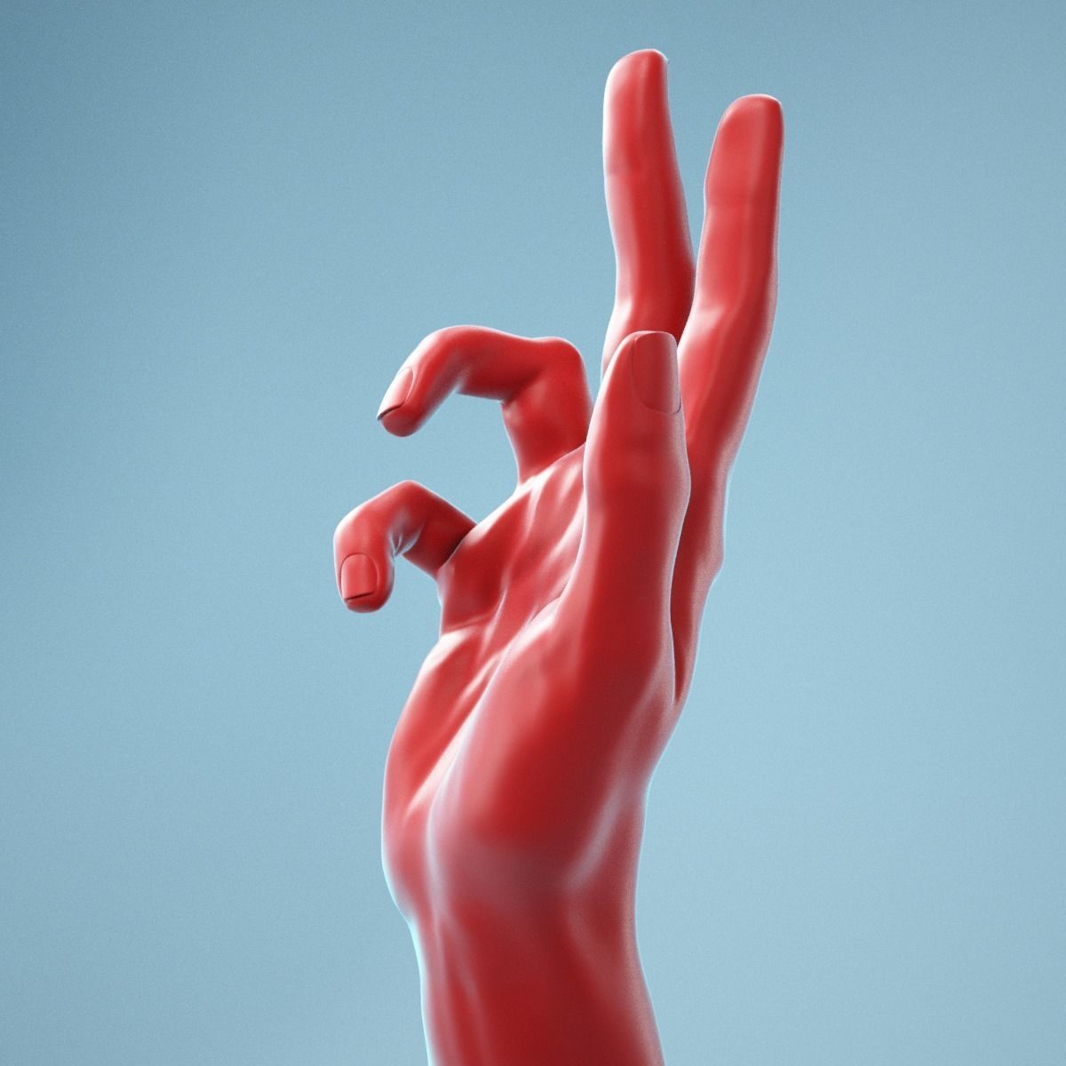 Holistic Gesture Realistic Hand Model 11 3D model_9