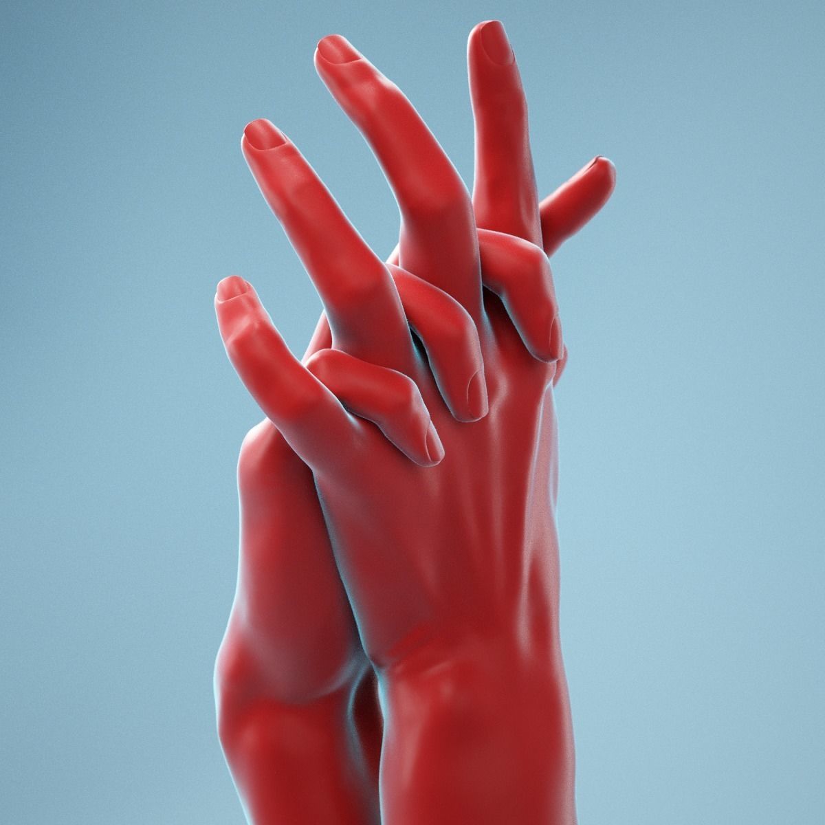 Interwoven Realistic Hand Model 18 3D model_7