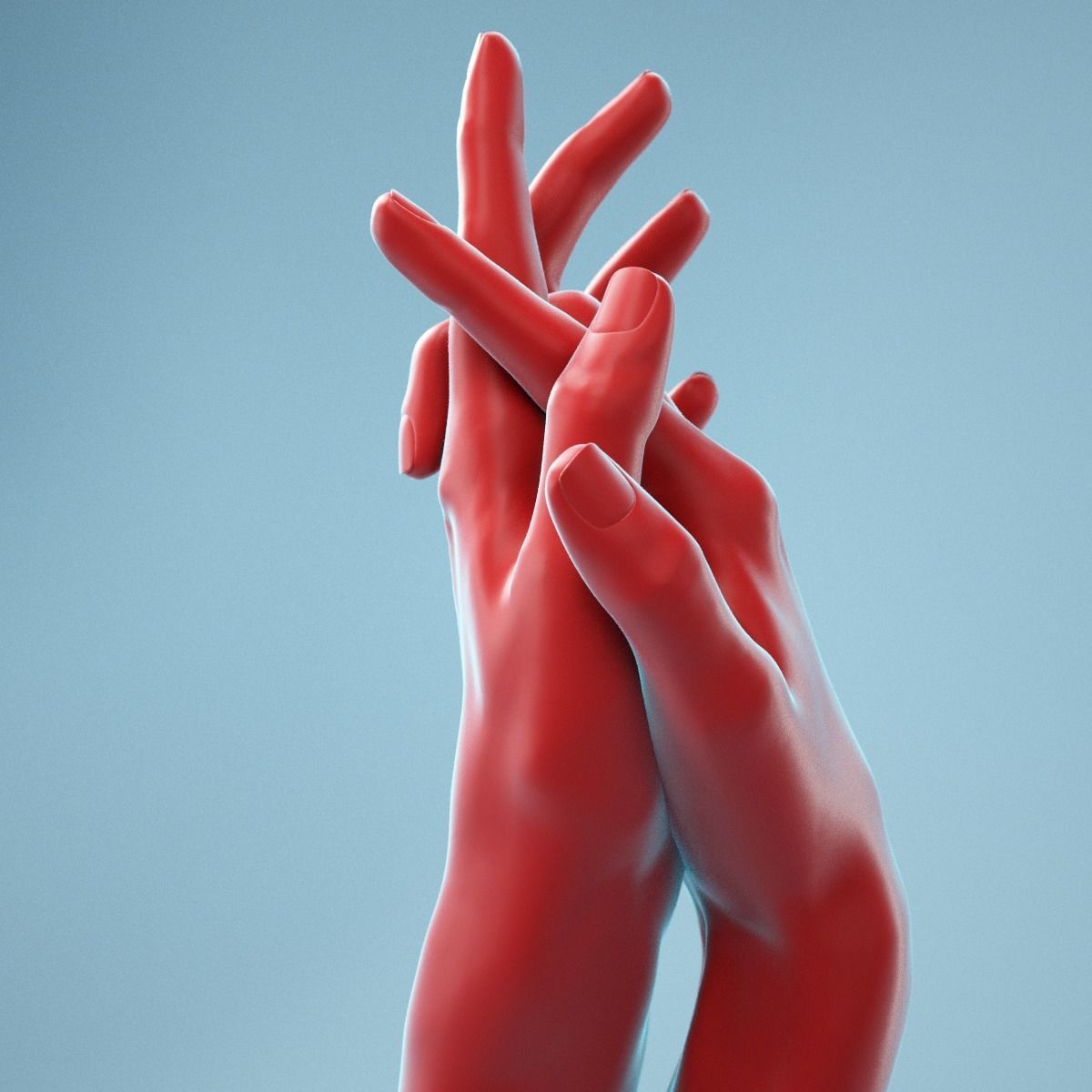 Interwoven Realistic Hand Model 18 3D model_2
