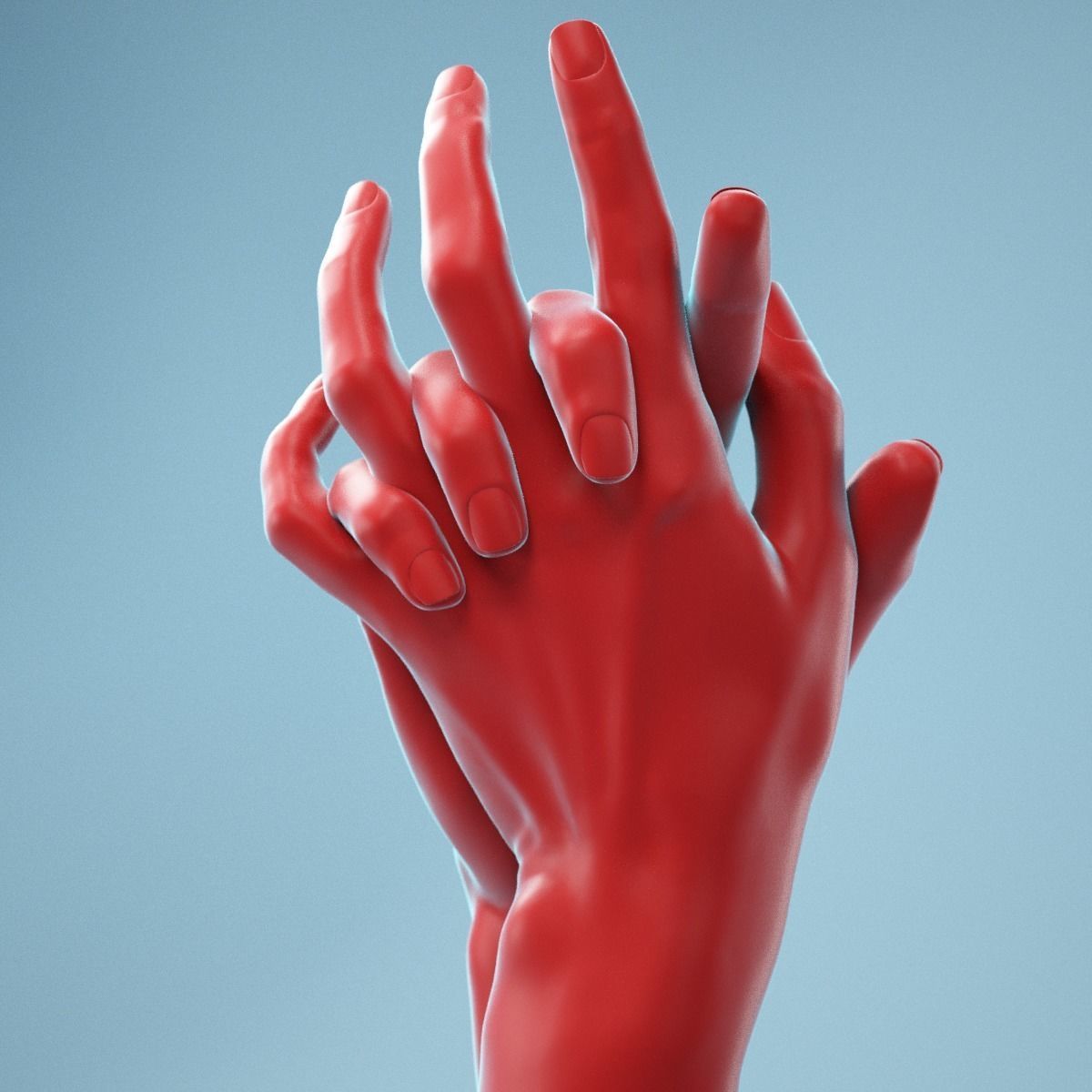Interwoven Realistic Hand Model 18 3D model_5