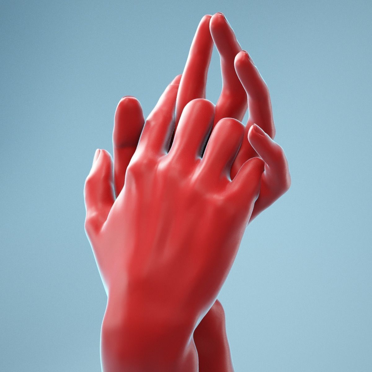 Interwoven Realistic Hand Model 18 3D model_10